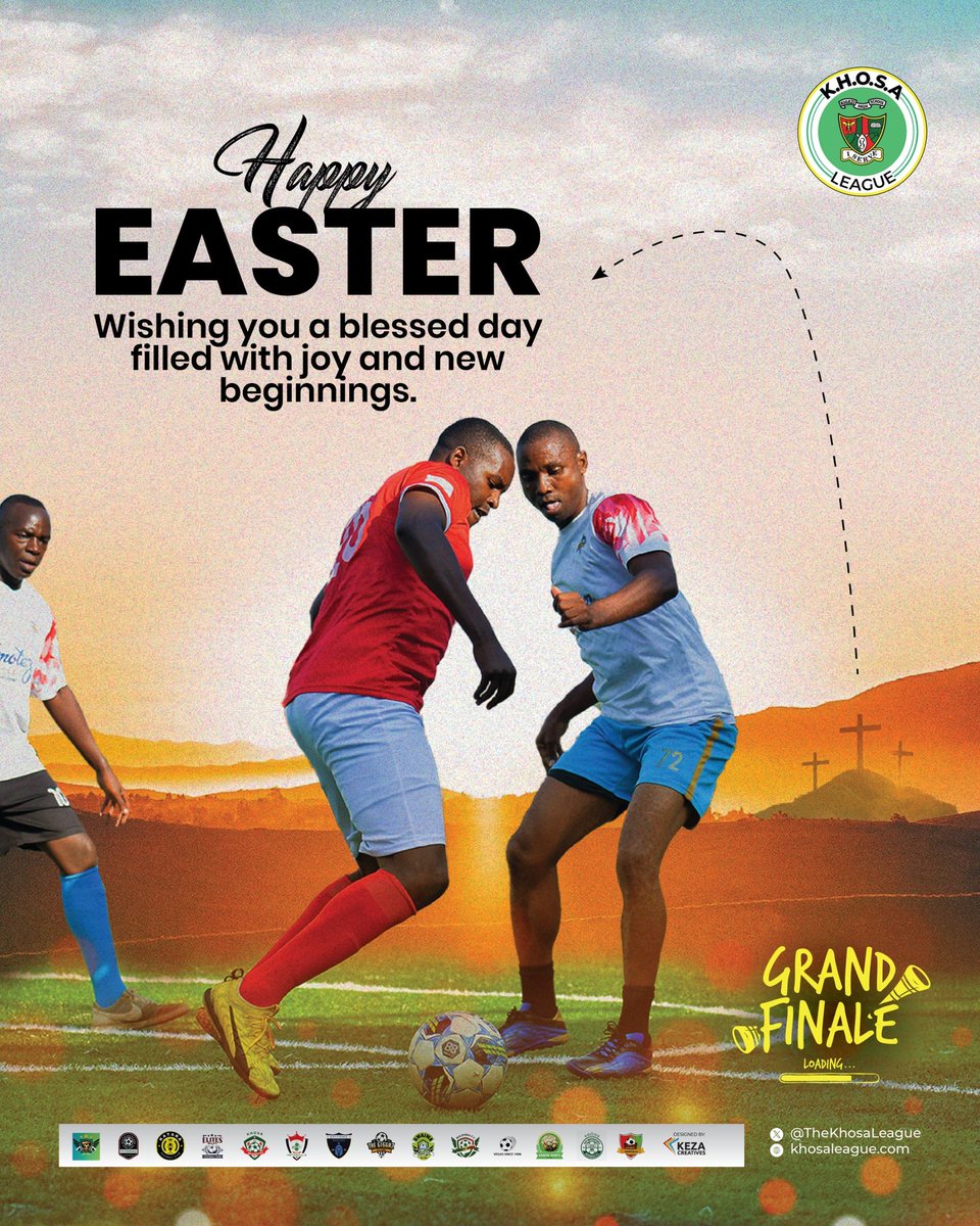 Happy Easter to you all from KHOSA 
A blessed festive season.
#KhosaLeagueSeason6