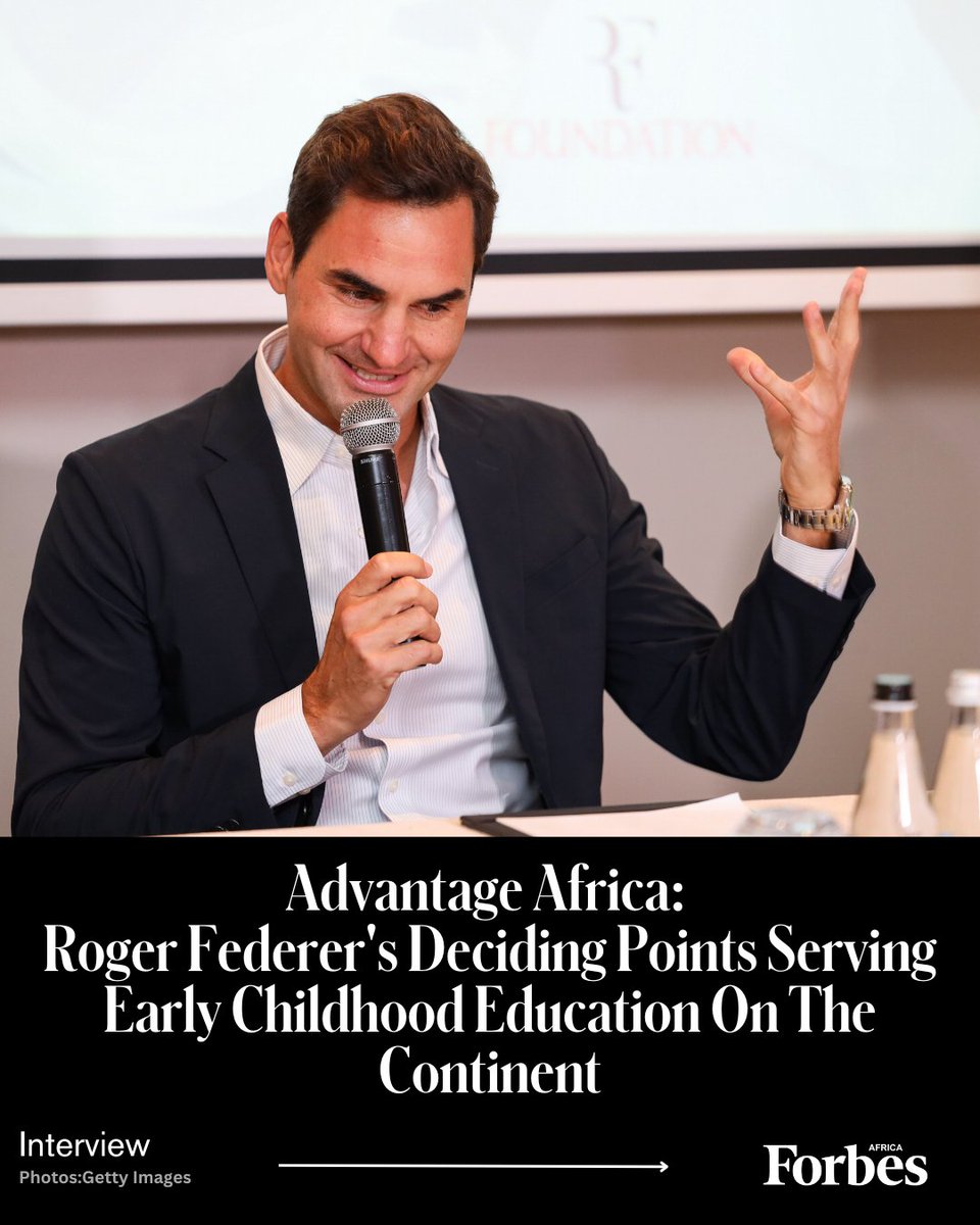 forbesafrica's tweet image. #TheInterview
Roger Federer, former Swiss-South African tennis player, is passionate about education and shares insights on his foundation's impactful work in Africa.
Read more by clicking here⤵️
forbesafrica.com/7-questions-wi…