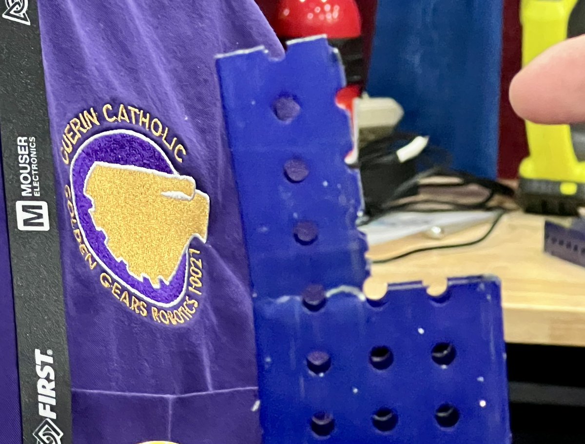 What happens when <a href="/gcgcubed/">Golden Gears 10021</a> breaks a piece on the hanging support beam of their robot during competition? They have to fabricate a new part and install it…in about 30 minutes!