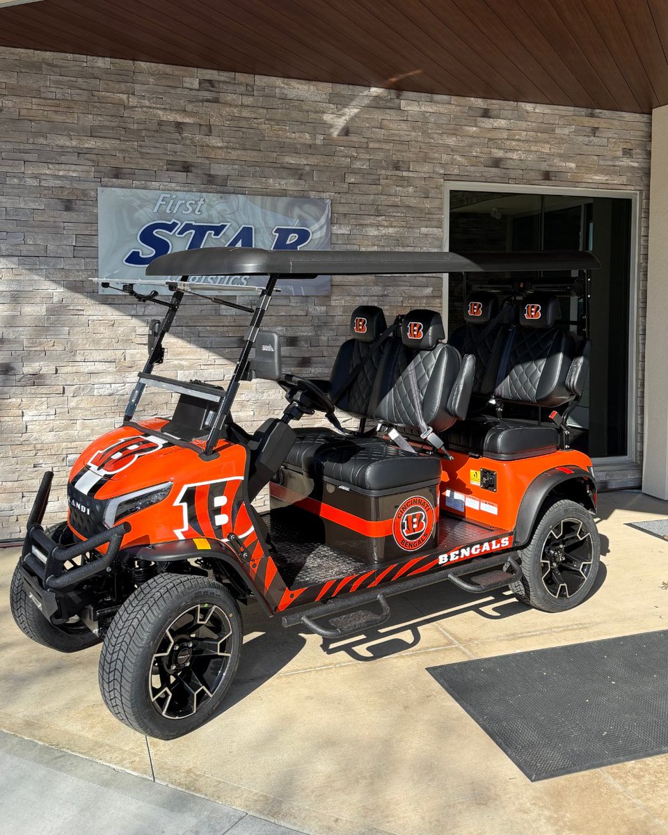 Firststarlog's tweet photo. One week until the FSL Draft Party + someone goes home with the Bengals golf cart😮‍💨

Reminder: The Draft Party is sold out but will be streamed on the First Star Media Group Youtube Channel! Viewers will be eligible for giveaways -  subscribe so you don't miss it🔥 https://t.co/8Ku4TwMdZ8