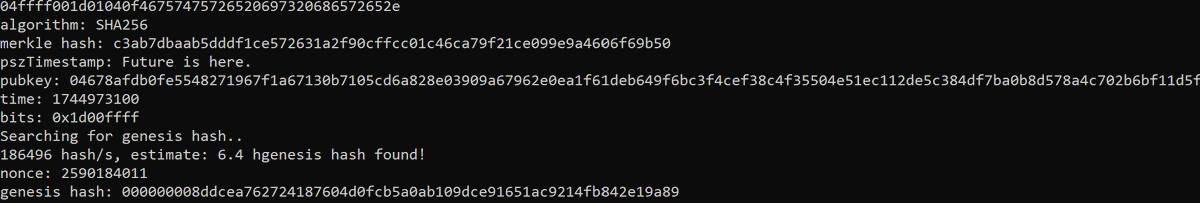 OfficialFTR's tweet photo. 🚨 BREAKTHROUGH: GENESIS BLOCK FOUND 💥
$FTR is now officially real. 
The chain has a beginning.
📌 This is the core of it all — no genesis, no blockchain.
What's next? Wallets and full testing!
Huge Milestone in $FTR

Proof below.
#FutureCoin #Crypto #BitcoinFork #ProofOfWork https://t.co/x5r7b476hQ
