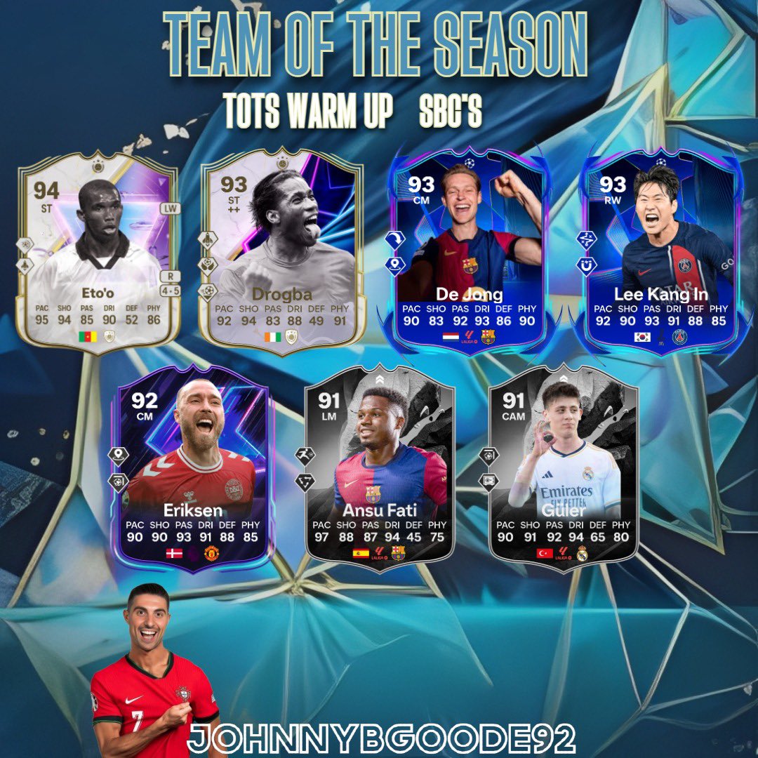🚨 TOTS Warm-Up - SBC’s! 🚨

⚡ Cartas oficiais ⚡

Segue para não perderes nada desta época épica! ✅

#fc25 #tots #ultimateam #ea #sbc #streamer #johnnybgoode92 #fyp