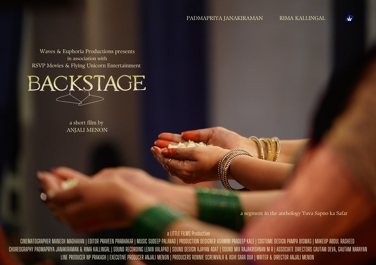 Anjali Menon (@anjalimenonfilm) on Twitter photo We made a little film 😊
A segment of an anthology, our film Backstage is a peek into old school friendships. Sharing the link here soon! <a href="/Padmapriya_Offl/">Padmapriya</a> <a href="/rimakallingal/">Rima Kallingal</a> and everyone on the team made this one a memorable experience. 🧡❤️♥️ We made a little film 😊
A segment of an anthology, our film Backstage is a peek into old school friendships. Sharing the link here soon! <a href="/Padmapriya_Offl/">Padmapriya</a> <a href="/rimakallingal/">Rima Kallingal</a> and everyone on the team made this one a memorable experience. 🧡❤️♥️