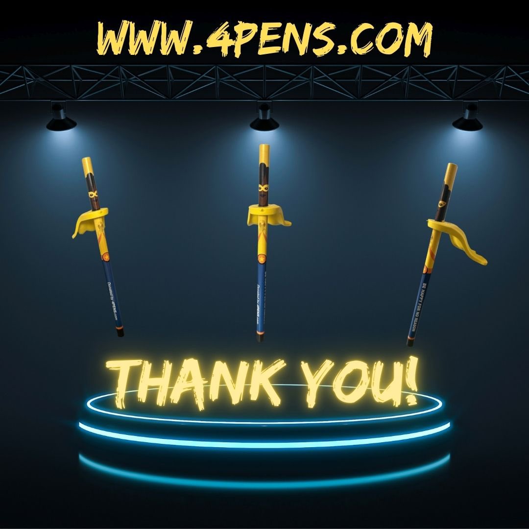 Jimmythegreatne's tweet photo. A huge thank you to @4pensLLC for these amazing hero pencils! Jimmy was our hero and these were perfect. Check them out for pencils, pens and more! #behappyfornoreason https://t.co/8qwGTim5kY