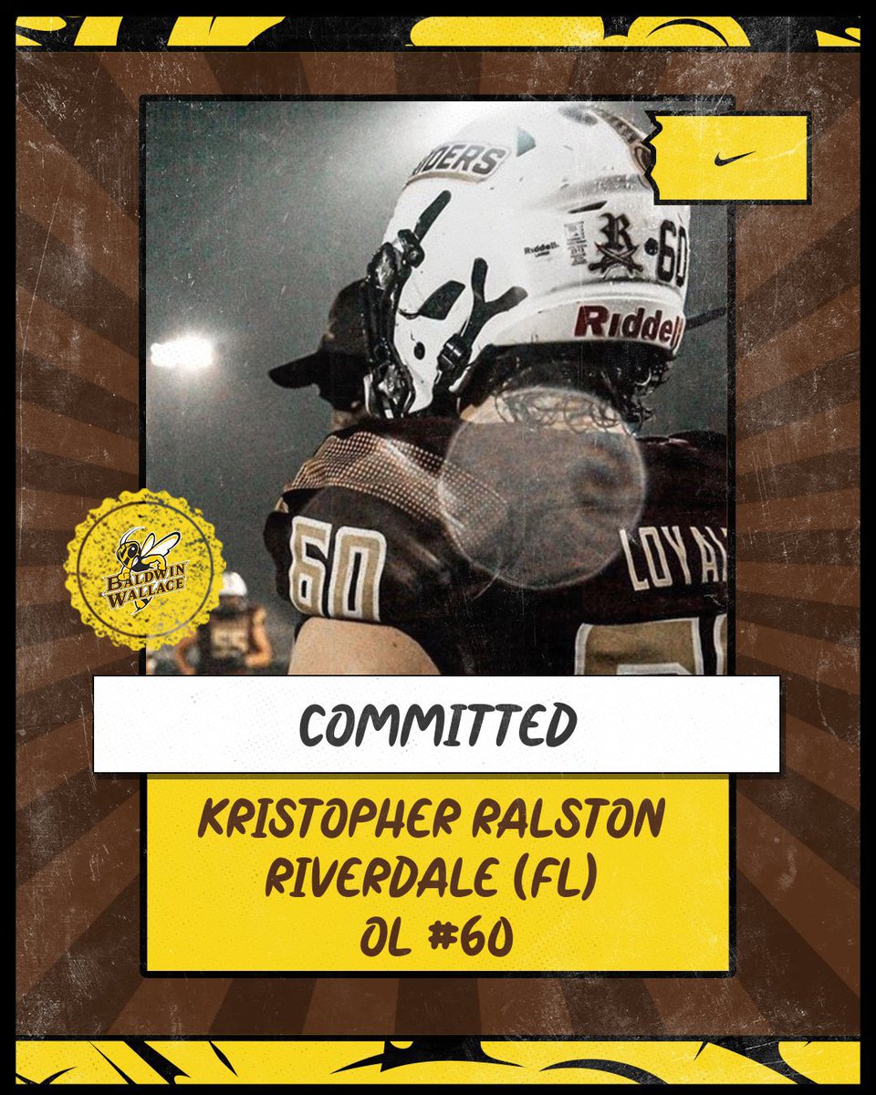 KristopherRals1's tweet photo. After careful consideration, I’m proud to say I am fully committed to Baldwin Wallace football. #BWFootball #YellowJackets  @Coach_Gibson51 @RaiderAthletes @RHS_RaidersFB @WillisPeanutmay https://t.co/J6f4UBiwpF