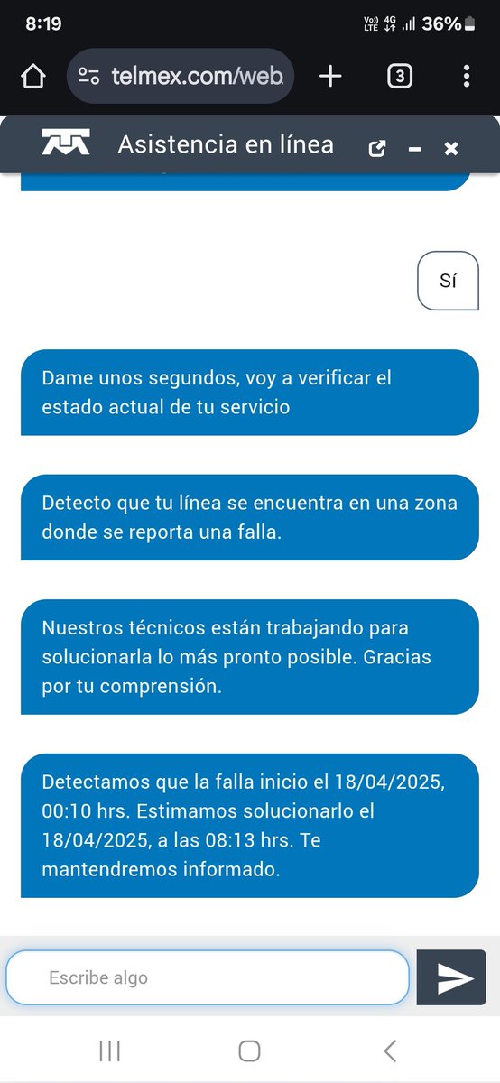 kuumyu's tweet photo. @TELMEXSoluciona y no hay solución https://t.co/EzWy3pTIeE