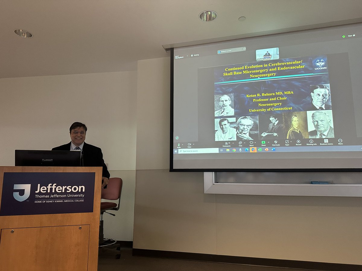 Stavropoula Tjoumakaris MD, MBA, FAANS, FACS, FAHA (@stavtjoumakaris) on Twitter photo A true pleasure to have <a href="/ketanbulsara/">ketan bulsara</a> as Visiting Professor <a href="/TJUHNeurosurg/">Jefferson Neurosurgery</a> <a href="/NeuroatJeff/">Jefferson Health Neuroscience</a> <a href="/TJUHospital/">Jefferson Health</a>.He is the consummate cerebrovascular leader,excellent clinician,loyal friend and most of all, a great human!Thank you Ketan for an inspiring lecture! <a href="/uconnhealth/">UConn Health</a> <a href="/UConnNeurosurg/">UConn Neurological Surgery Residency</a> A true pleasure to have <a href="/ketanbulsara/">ketan bulsara</a> as Visiting Professor <a href="/TJUHNeurosurg/">Jefferson Neurosurgery</a> <a href="/NeuroatJeff/">Jefferson Health Neuroscience</a> <a href="/TJUHospital/">Jefferson Health</a>.He is the consummate cerebrovascular leader,excellent clinician,loyal friend and most of all, a great human!Thank you Ketan for an inspiring lecture! <a href="/uconnhealth/">UConn Health</a> <a href="/UConnNeurosurg/">UConn Neurological Surgery Residency</a>