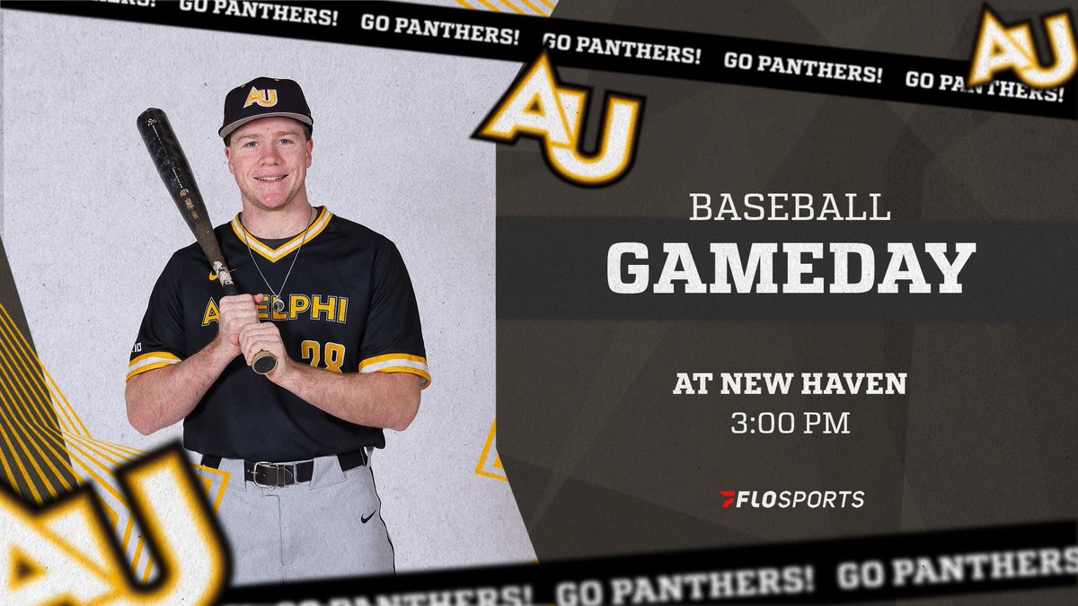 AdelphiBaseball's tweet image. Looking to build on a midweek win ⚾️
📍: West Haven, Conn.
🆚: @UNHChargers
⏰: 3:00 PM
📊: bit.ly/2H7ZIEo
📺: bit.ly/3CEiNNu
#PawsUp🐾