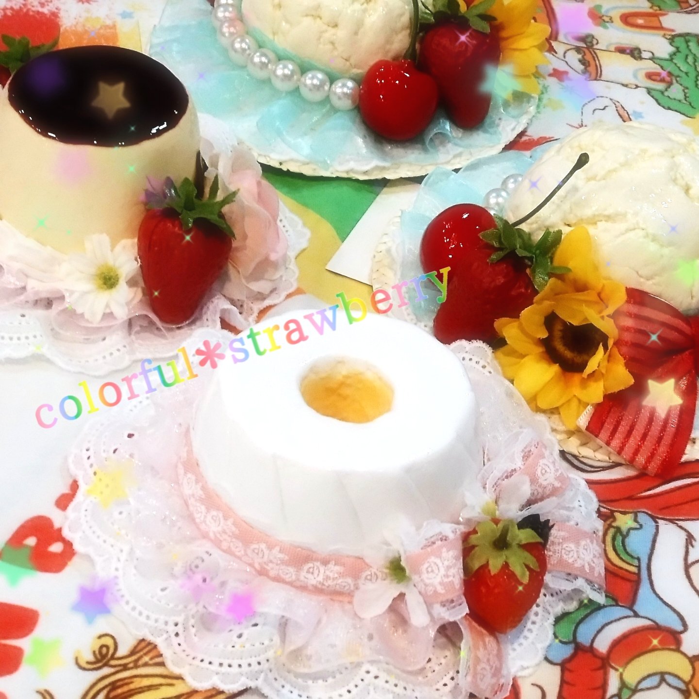 ハンドメイド作家様作品3点いちご甘ロリ