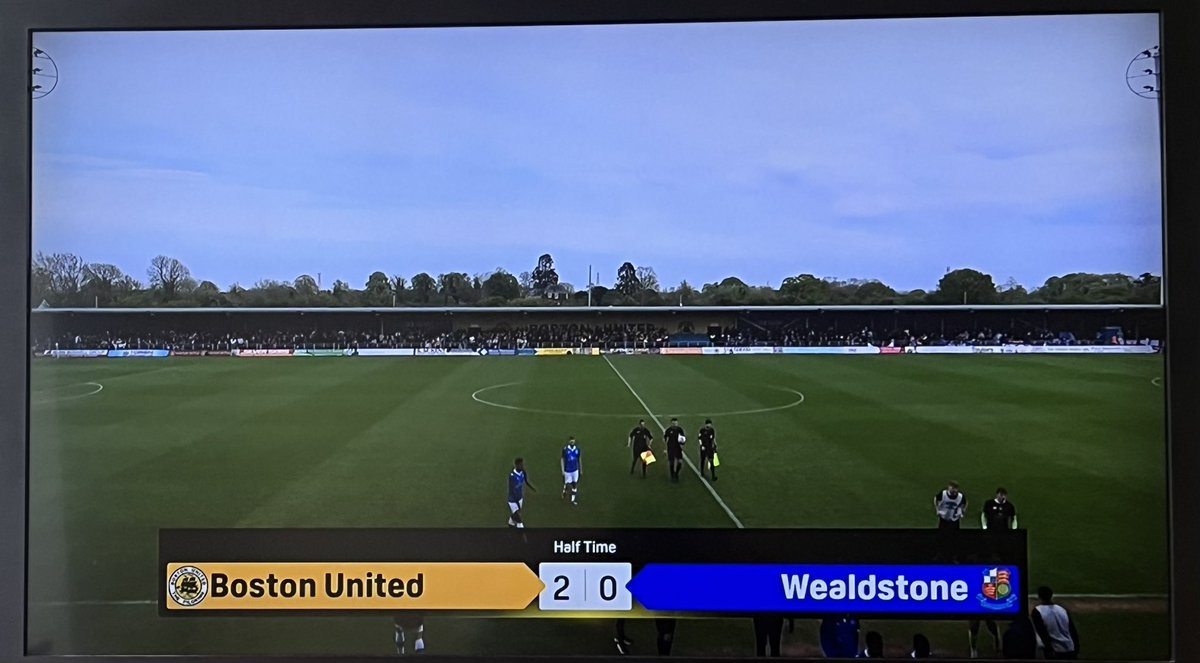 John Earls (@john_earls) on Twitter photo Boston helped by strong wind but that’s not to take away from two fine goals that see them 2-0 up at half-time. Obiero absenting himself on 40 mins is a weird one. We’ve had some chances. Can Stones turn it round? Stranger things have happened. UTS!
<a href="/bostonunited/">Boston United</a> v <a href="/WealdstoneFC/">Wealdstone FC</a> Boston helped by strong wind but that’s not to take away from two fine goals that see them 2-0 up at half-time. Obiero absenting himself on 40 mins is a weird one. We’ve had some chances. Can Stones turn it round? Stranger things have happened. UTS!
<a href="/bostonunited/">Boston United</a> v <a href="/WealdstoneFC/">Wealdstone FC</a>