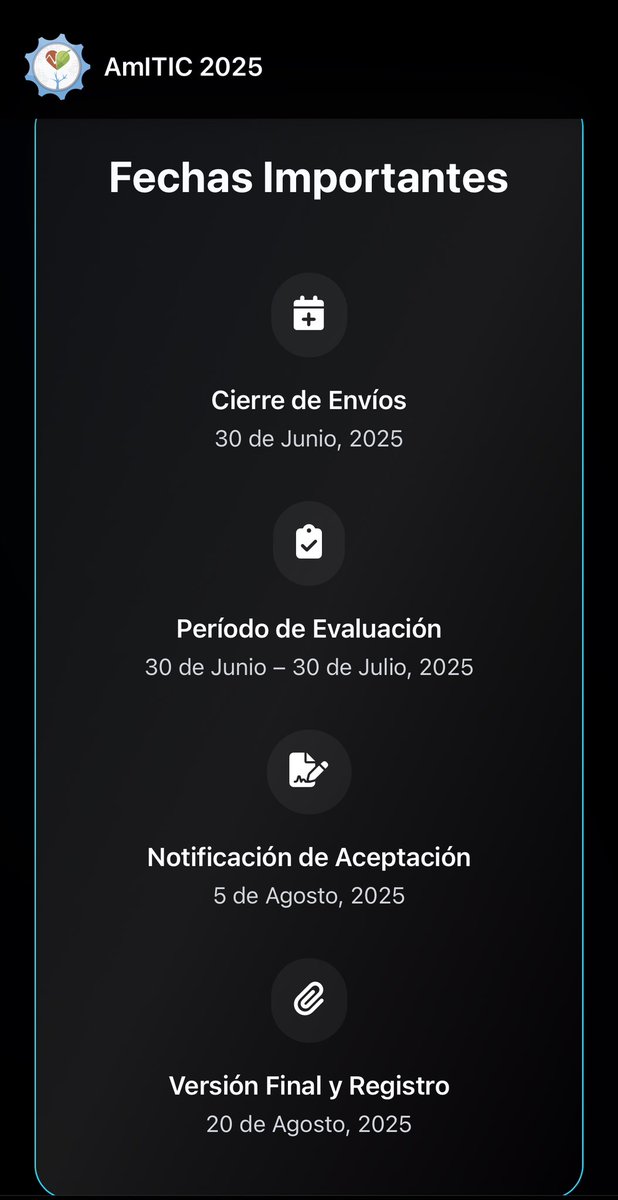 Únete a nosotros en el VIII Congreso Internacional en Inteligencia Ambiental, Ingeniería de Software y Salud Electrónica y Móvil, organizado por <a href="/gitceutpch/">Gitce UTP</a> en <a href="/utp_chiriqui/">UTP Chiriquí</a> del 24 al 26 de septiembre de 2025.

Más información en redamitic.utp.ac.pa/amitic2025/