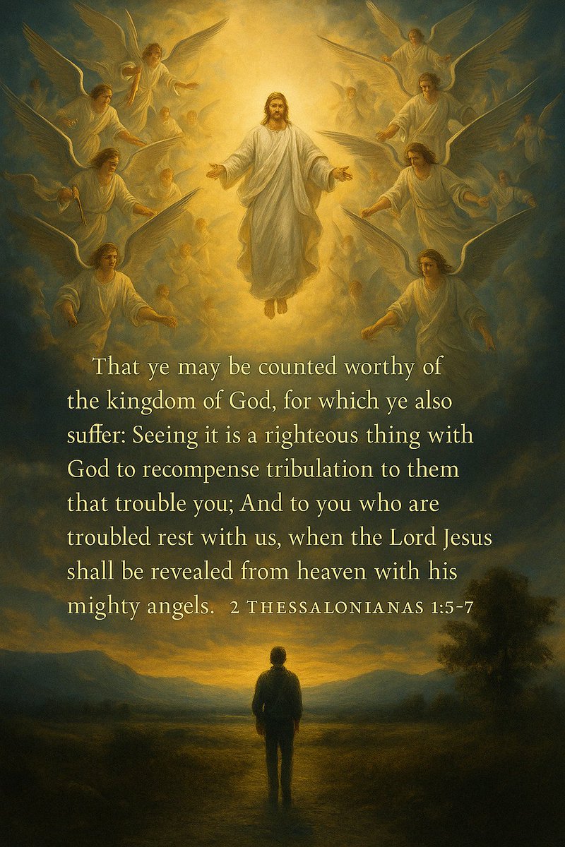 AgapeSowers's tweet image. You’re not suffering for nothing.
You’re being counted worthy of the Kingdom.
And those who trouble you?
God will deal with them.

Rest is coming—not from the world,
but when Jesus returns with His mighty angels.
2 Thessalonians 1:5–7
#AgapeSowers #KingdomWorthy #HeWillRepay