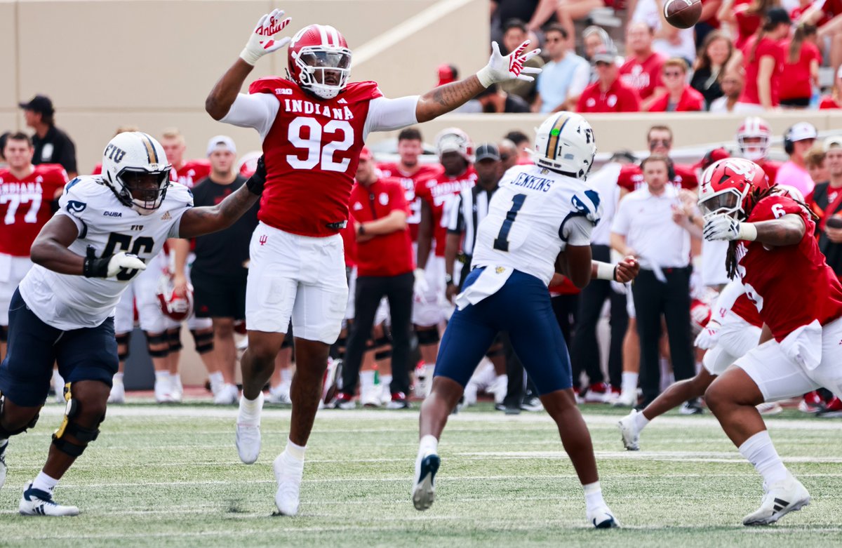 Indiana DL Marcus Burris has entered the transfer portal

Over the last 2 seasons Burris has recorded 34 tackles, 4.5 TFLs, &amp; 2 sacks