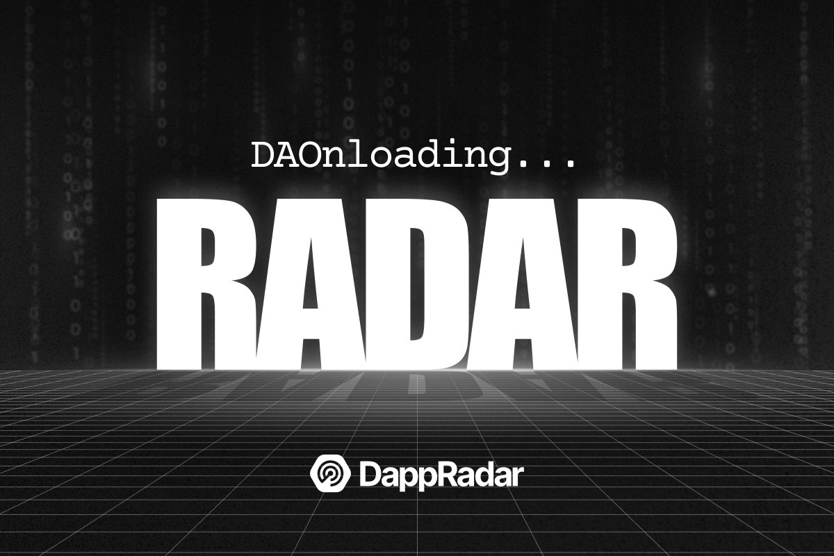 1/ DAOnloading RADAR continues. We’re at 36% loaded. 📡

Today: AI, trust, and contribution.

DappRadar already runs on open data: dapp listings, smart contracts, hot contracts, and more.

But what happens when we plug AI into the equation?