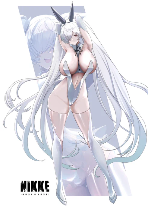 【コスチューム紹介】シンデレラのコスチュームをご紹介◆コスチューム名シンデレラ /バニー スルー ザ ルッキング グラス2.5周年で来ないかなぁ…という妄想バニーとメイドと水着はいくらあってもいい#NIKKE #NIKKEfanart  #ニケ #メガニケ #シンデレラ 