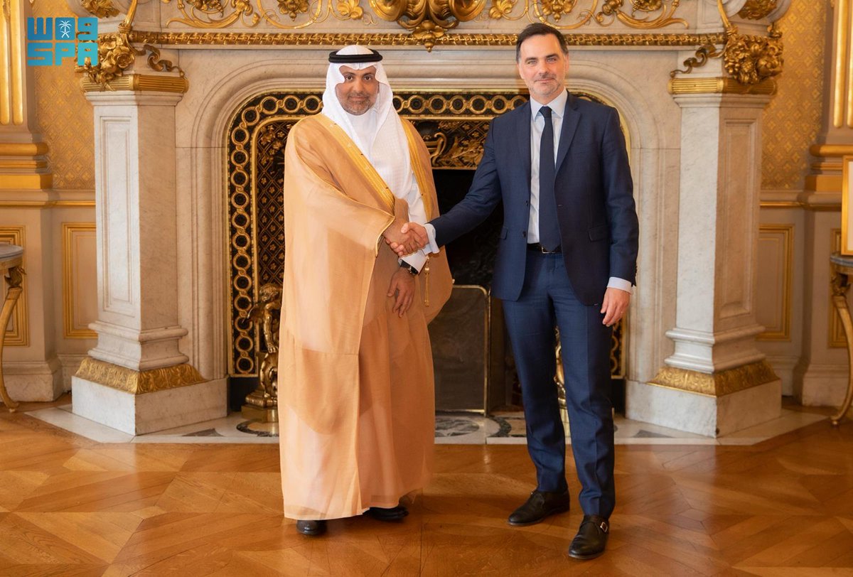 SPAregions's tweet image. زيارة وزير الصحة إلى فرنسا تمهّد لتعاون صحي واسع في الابتكار والتقنية الحيوية.
spa.gov.sa/N2301452
#واس_عام