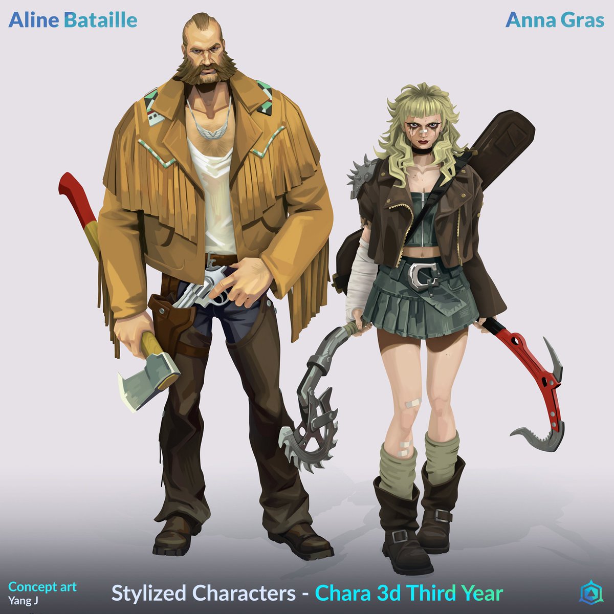 Artside_School's tweet photo. Le cours de Chara 3D de troisième année donné par Hugo Aubert a donné de beaux résultats.
Félicitations à nos étudiants ! Ici, des travaux d'Aline Bataille et Anna Gras ✨
Anna's Artstation : https://t.co/iExOMLmv08
Aline's Artstation : https://t.co/MIOb4fTkD6
#Chara3D #Artside https://t.co/kpae40NFQ5