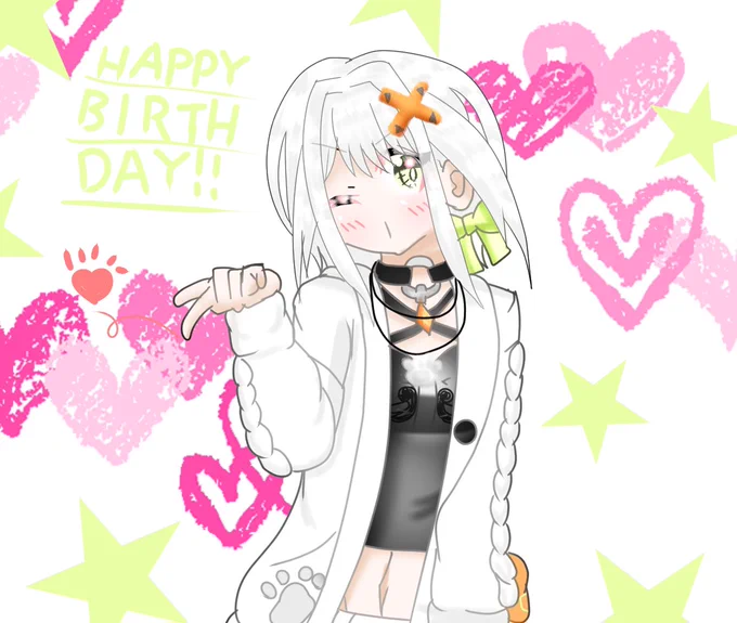 せつーなお誕生日おめでとうございまーす#しゃらくせ絵#せつーな爆誕祭 