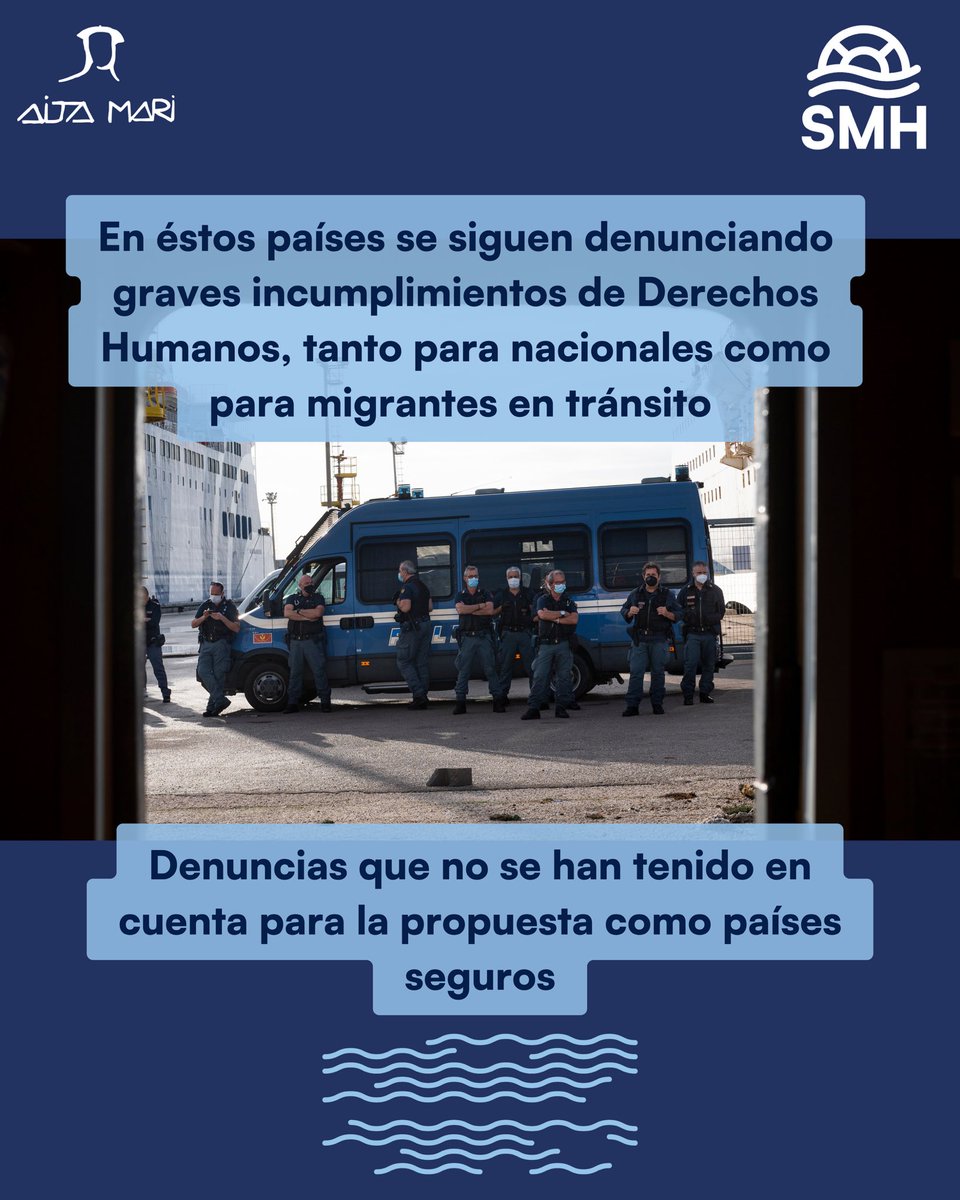 maydayterraneo's tweet photo. 🔴 La Comisión Europea quiere considerar “seguros” a países como Colombia, Marruecos o Turquía para acelerar devoluciones.

❌ Sin estudio individual.
❌ Ignorando violaciones de DDHH.
❌ Sin garantías.

📢 Devolver no es proteger.
📢 Europa no puede cerrar los ojos. https://t.co/4ilEMz7e23