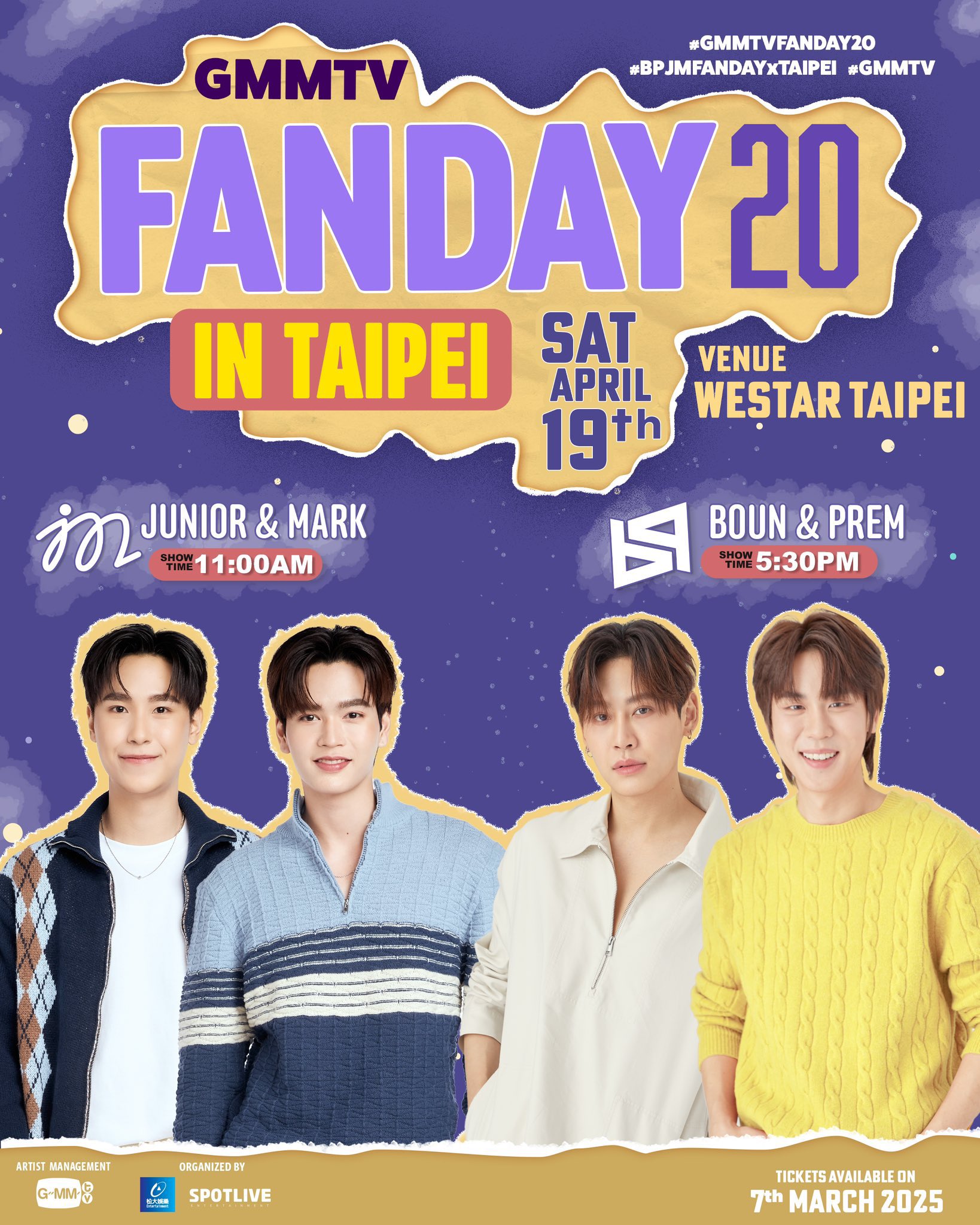 GMMTV FANDAY 20 in Taipei サイン入りポスター