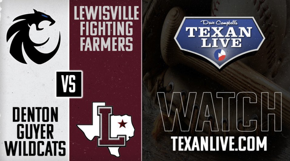 Champion Sports Radio (@championsports) on Twitter photo The scene shifts tonight to <a href="/Guyer_Baseball/">GuyerBaseball</a> as they host <a href="/LewisvilleHS/">Lewisville High School</a>! If you can’t be there, watch with us on <a href="/Texan_Live/">Dave Campbell’s Texan Live - Texanlive.com</a>!
⚾️5-6A
⏰7PM
📍The Ballpark at Guyer
🎙️<a href="/JetthroTV/">Jett Beachum</a> & <a href="/ConnorHibbett/">Connor Hibbett</a>
📺 texanlive.com/video/680196d9… The scene shifts tonight to <a href="/Guyer_Baseball/">GuyerBaseball</a> as they host <a href="/LewisvilleHS/">Lewisville High School</a>! If you can’t be there, watch with us on <a href="/Texan_Live/">Dave Campbell’s Texan Live - Texanlive.com</a>!
⚾️5-6A
⏰7PM
📍The Ballpark at Guyer
🎙️<a href="/JetthroTV/">Jett Beachum</a> & <a href="/ConnorHibbett/">Connor Hibbett</a>
📺 texanlive.com/video/680196d9…