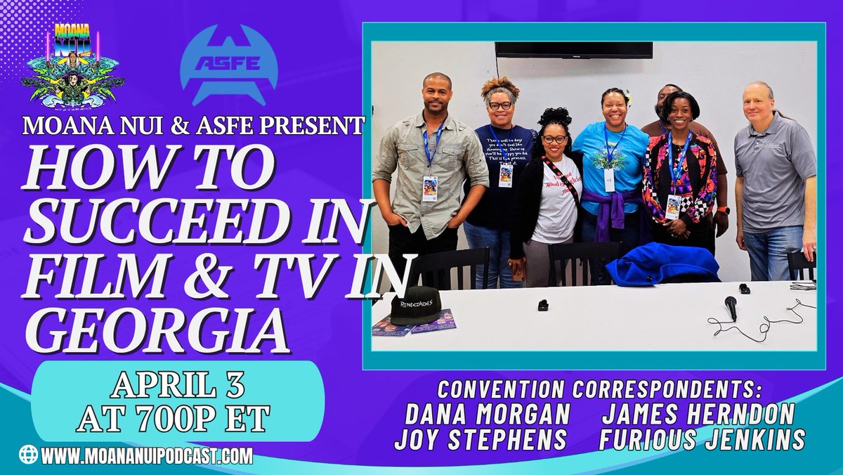 ATLSciFiExpo's tweet photo. How to Succeed in Film and Television in Georgia Panel

YouTube: https://t.co/IGsBCcfvVh 
Facebook: https://t.co/jKBAlaovU3

#MoanaNuiPodcast #PressInterview #GuestInterview #Atlanta #ASFE #SciFi #Fantasy #Expo #NorthlakeMa https://t.co/aJKhn49xRo