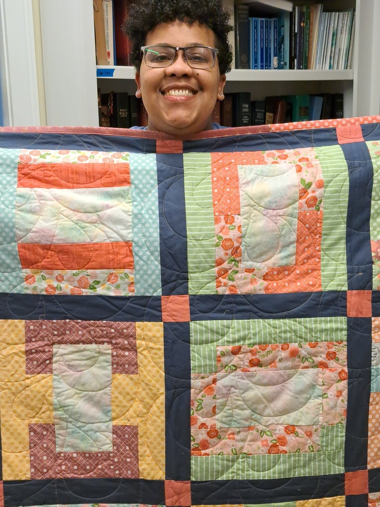 Thank you for handmade quilts dropped off at Monday evening's Gender Affirming Support Group. Our recipients are grateful to the quiltmakers for their compassion in today's trying times for this part of our community. More quilts available at Trans Joy Project's community closet.