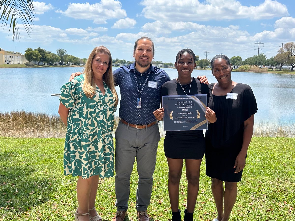 🎉Congratulations to Yaisa Major-Henley on receiving the Turnaround Award and a scholarship from the Kendall Federation of Homeowner Associations! 🎉#yourbestchoicemdcps <a href="/SuptDotres/">Jose L. Dotres, Ed.D.</a> 
<a href="/MDCPS/">Miami-Dade Schools</a> 
<a href="/miamimagnets/">Miami Magnet Schools</a> 
<a href="/MDCPSSouth/">South Region Office</a>