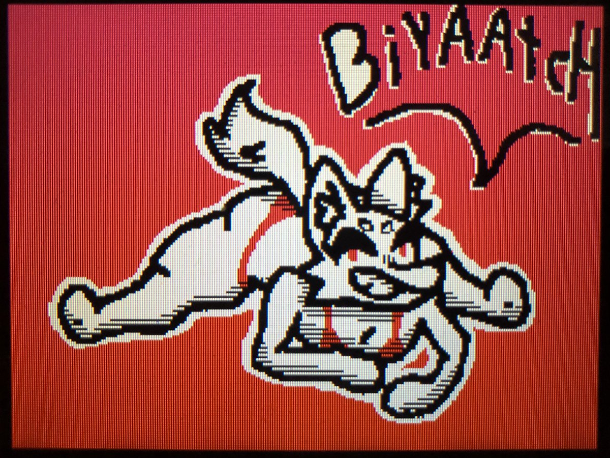 Sebtv1250's tweet photo. @XEXEEZY Tanks for the challenge. Had to bust out the DSi for this one. It has flipnote studio vibes. https://t.co/dxhRgeSxvf