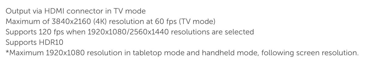 v0LtVGC's tweet photo. @AdeyinkaRotimi1 @AesirMalos @oliemack Quite franky, no u. As I literally just said, from the very beginning ("at launch") it specified that there was no VRR for docked mode. Insane of you to not read a word I said and immediately say I didn't read. Here's a screenshot from 4/2/2025, for TV output specs. https://t.co/vrqhsE1vnV