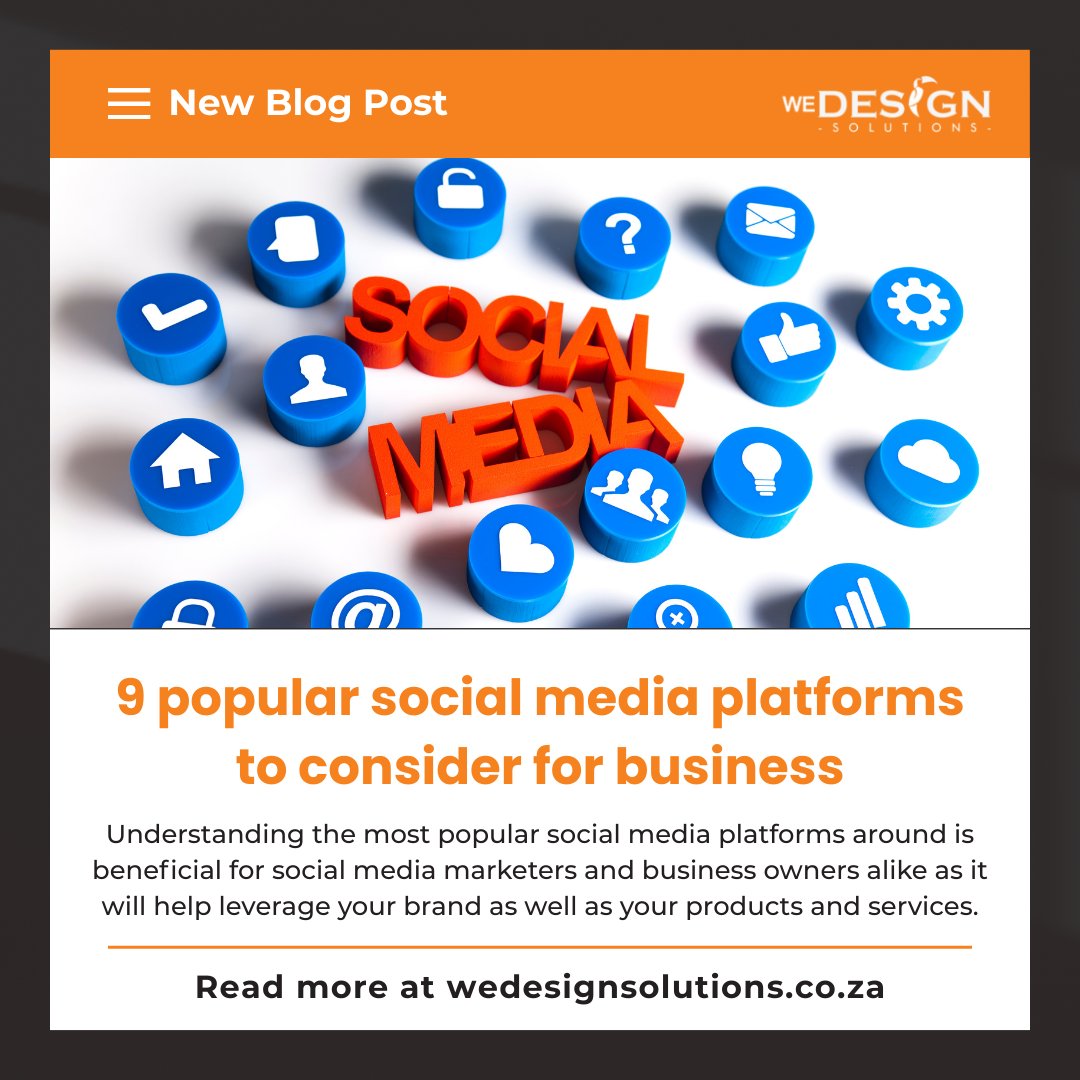 WeDesignZA's tweet photo. Not all platforms are created equal.

Each social media app has its vibe, audience, and potential. Knowing where your brand fits best can be a game changer!

We’ve broken down 9 top social platforms to help you grow smarter, not harder.

Tap in now at 👉 https://t.co/ZjNKM300G9 https://t.co/3VuNE0OdTQ