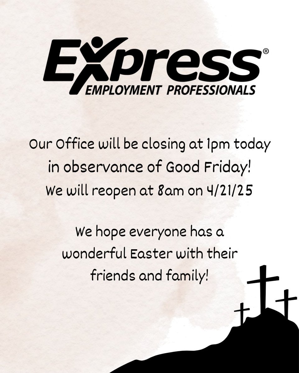 ✝️
#GoodFriday #Easter #CovingtonGA #ExpressPros