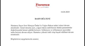 XevnaM2's tweet photo. 🚨 Florence Hastanesi, yoğun bakımda bulunan Sırrı Süreyya Önder'in sağlık durumu hakkında duyuru yaptı: 

"Hastamız yüksek riskli olup, hayati tehlikesi devam etmektedir." https://t.co/tqyYqYu0vH
