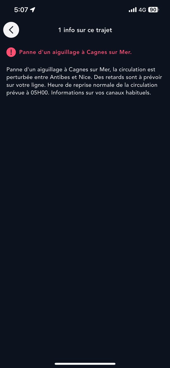 SandrineAlice06's tweet photo. Bonjour @TERSUD_SNCF les trains circulent entre Nice et Antibes aujourd’hui maintenant ? 
Merci pour votre réponse https://t.co/llFneHhBgS