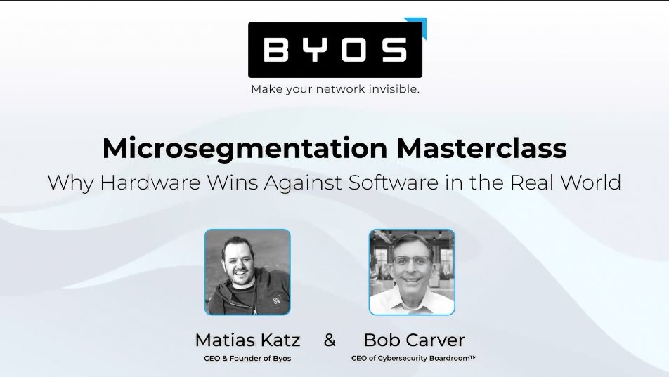 cybersecboardrm's tweet image. Software Microsegmentation Promises Security—But Is It Falling Short?
youtu.be/dYJUWje-Y1g #cybersecurity #microsegmentation #zerotrust #riskmanagment #FIPS-140-2 #hardware #software #BYOS #manufacturing #legacynetworks #energy #healthcare #ICS #OT