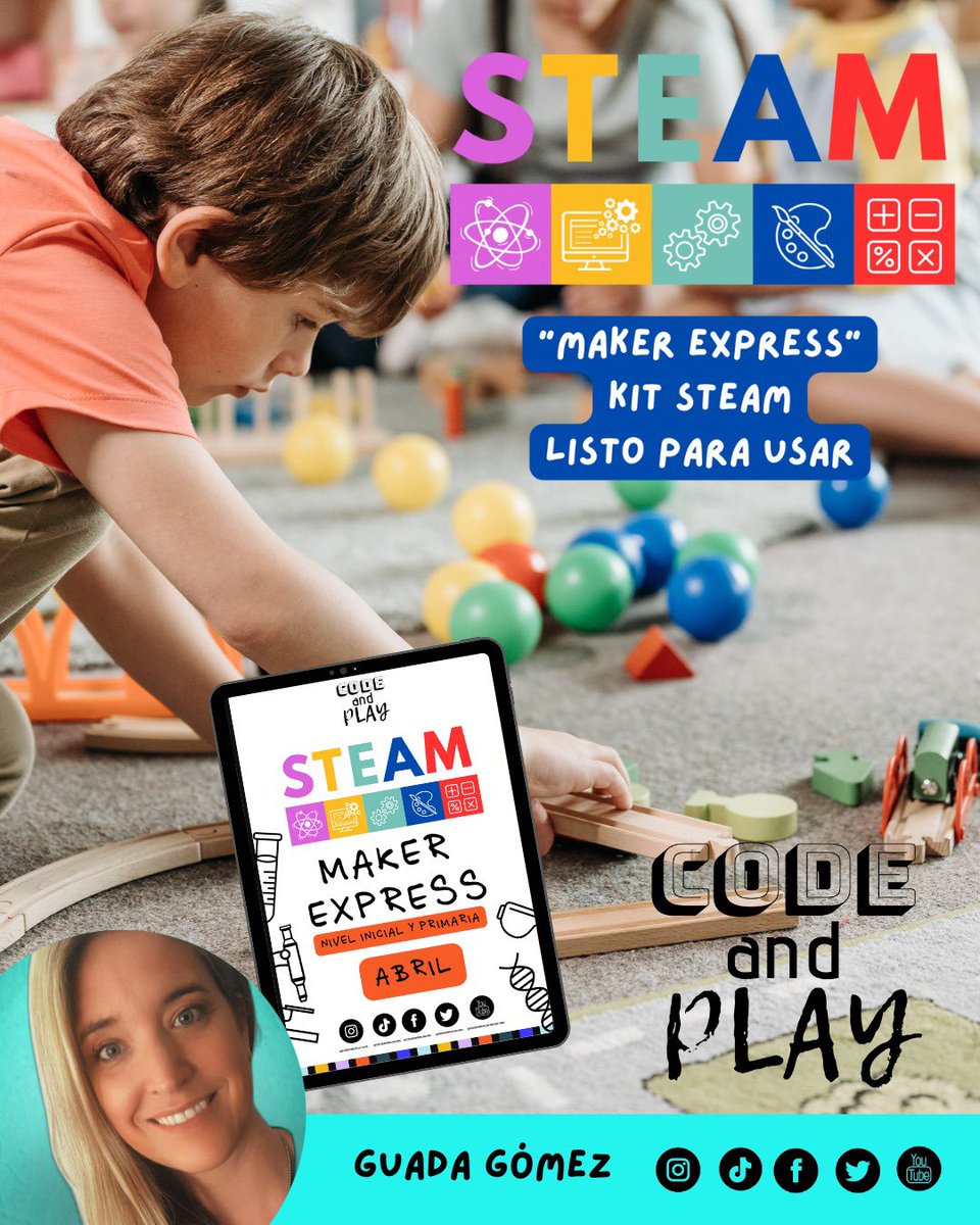 🎉 ¡𝗟𝗹𝗲𝗴𝗼́ 𝗲𝗹 𝗞𝗜𝗧 𝗠𝗔𝗞𝗘𝗥 𝗘𝗫𝗣𝗥𝗘𝗦𝗦 – 𝗘𝗱𝗶𝗰𝗶𝗼́𝗻 𝗔𝗕𝗥𝗜𝗟!⁣ 𝗽𝗿𝗼𝘆𝗲𝗰𝘁𝗼𝘀 𝗦𝗧𝗘𝗔𝗠 𝗹𝗶𝘀𝘁𝗼𝘀 𝗽𝗮𝗿𝗮 𝗶𝗺𝗽𝗹𝗲𝗺𝗲𝗻𝘁𝗮𝗿  𝗶𝗻𝗶𝗰𝗶𝗮𝗹 𝘆 𝗣𝗿𝗶𝗺𝗮𝗿𝗶𝗼 🧠✨⁣

forms.gle/h4aoMPsW8yEeGZ…
¡Sumate para transformar tus propuestas en el aula!