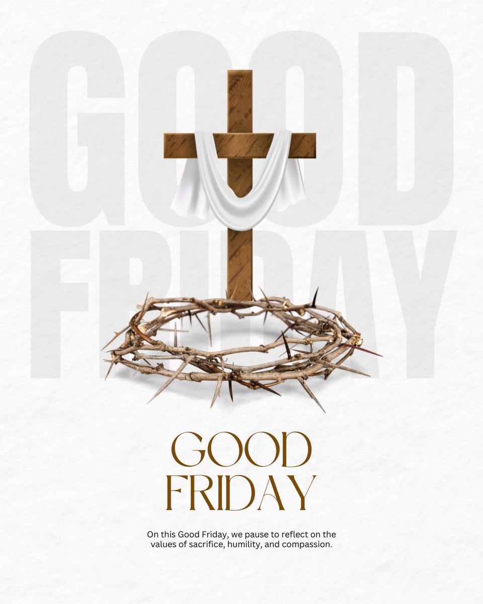 This day stands as a solemn reminder of the strength found in service to others and the enduring hope that follows even the greatest trials. 

Wishing you peace and reflection this #GoodFriday.
-<a href="/Burdinski/">Burdinski</a>