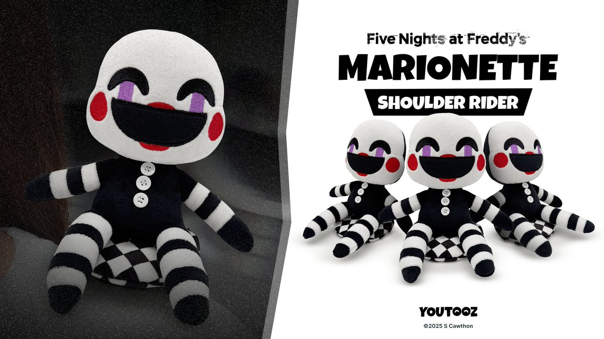 FNAFAlerts's tweet image. The Hex Bonnie Backpack, Security Breach x Youtooz wave, and the Youtooz Marionette are all expected to release later today!