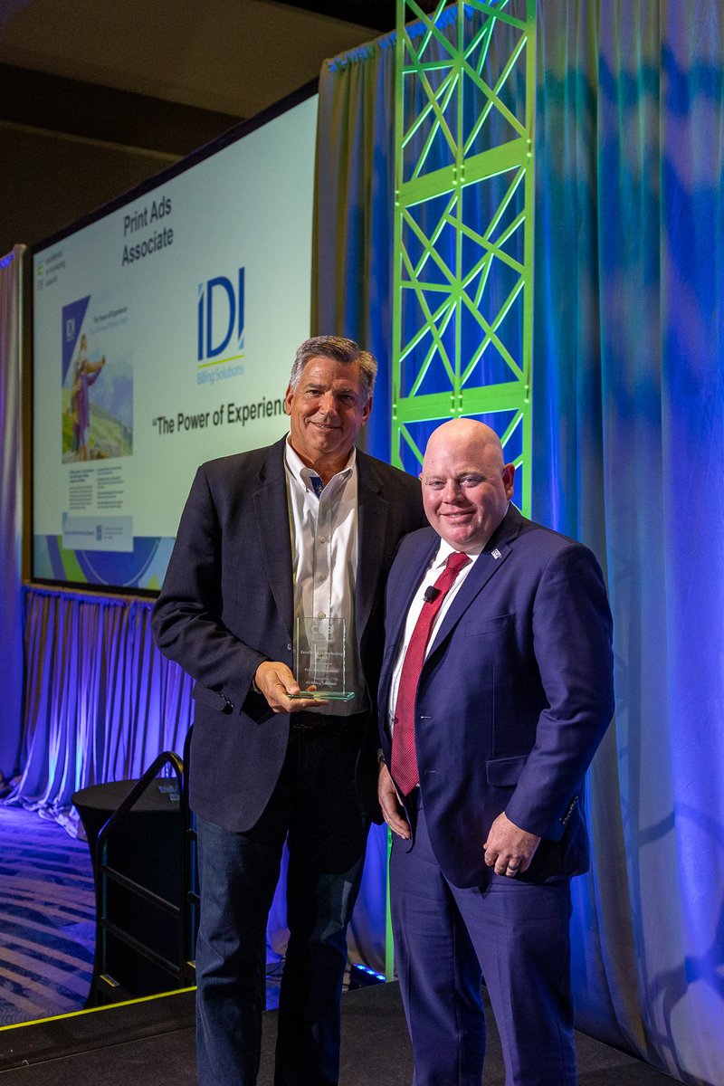 IDIBilling's tweet image. Had an incredible time at #MCS2025 in Denver! As a Platinum Sponsor, we were honored to connect with industry leaders—and proud to take home the CCA Excellence in Marketing Award for our “Power of Experience” campaign! 

#IDIteam #PowerOfExperience #MarketingExcellence