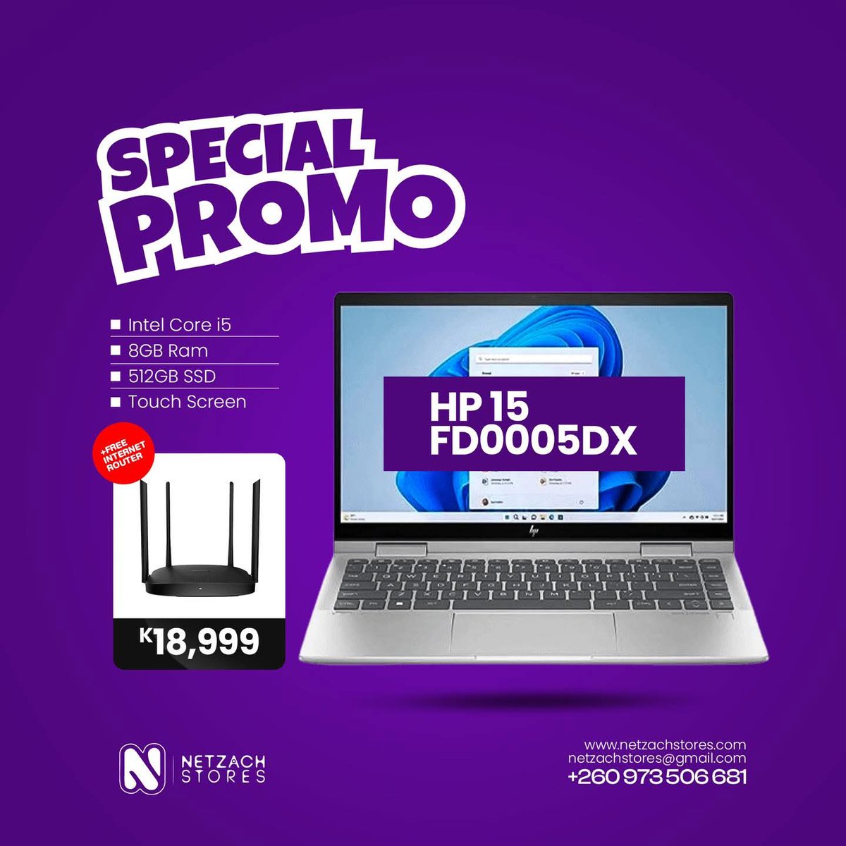 NetzachStores's tweet image. Upgrade Your Tech, Stay Connected! Buy a brand new laptop at Netzach Stores and get a FREE router—power up your productivity and enjoy seamless internet at no extra cost!

#easter  #easterpromotion  #easterweekend  #promotion  #netzachstores  #feelthedifference  #websites  #h