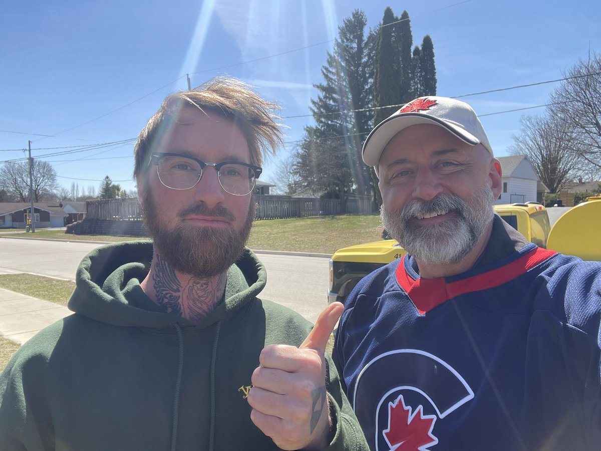 AlexRuff17's tweet photo. Thursday we hit the doors hard in @TownofHanover before heading off to the Agricultural debate at Keady. Thx again to #TeamRuff for their incredible hard work & for all the support at the doors. p.s. had a delicious pancake stack for lunch at Stacked #BruceGreyOwenSound #VoteRuff https://t.co/0ENSg9vrCs