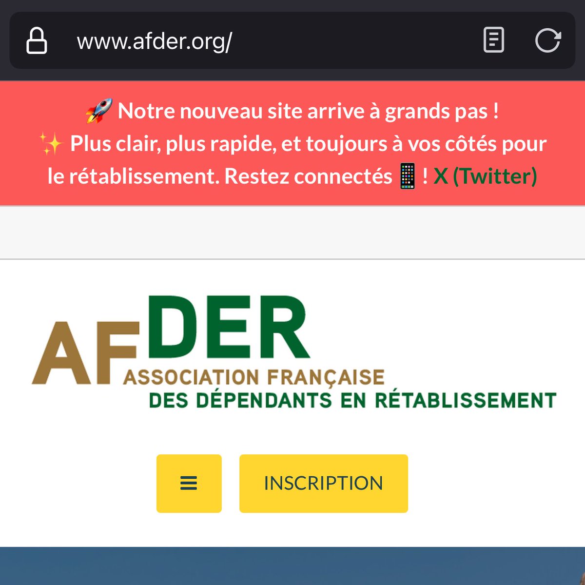 afder_recovery's tweet photo. 🌐Le site de l'AFDER fait peau neuve✨!  Plus fluide, plus clair, et toujours là pour vous soutenir dans le rétablissement💪! À suivre de près ! 🚀#AFDER #PeerSupportRecovery #SanteMentale #SoutienRétablissement #RefonteSiteWeb https://t.co/N5eyfzH3xL