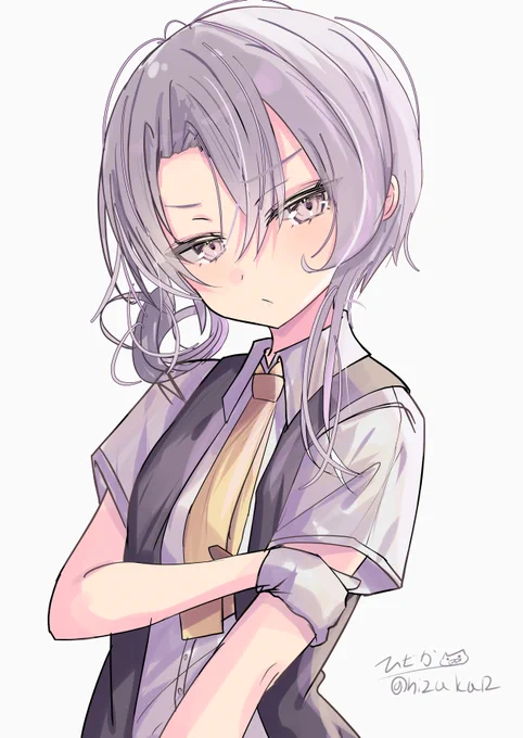 「じ～……」ジト目の野分#艦これ版深夜の真剣お絵描き60分一本勝負#艦これ版真剣お絵描き60分一本勝負_20250418 
