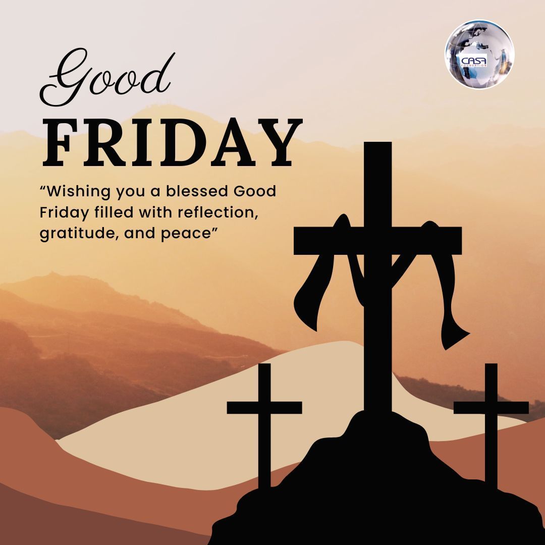 casafoundation's tweet image. As we pause for Good Friday, we send warm wishes of peace and reflection to all.
May this day remind us of the power of purpose and compassion. ✨
— From all of us at CASA

#GoodFriday #CASATeam #HopeAndReflection #CommunityCare