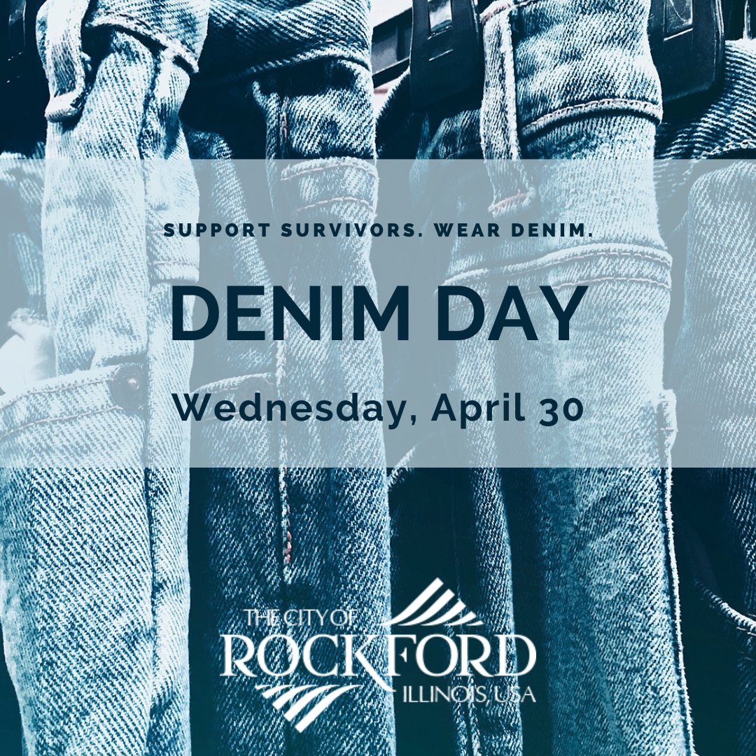 DENIM DAY: As the longest-running sexual violence prevention and education campaign, Denim Day asks people to wear jeans as a visible way to highlight misconceptions surrounding sexual violence.
