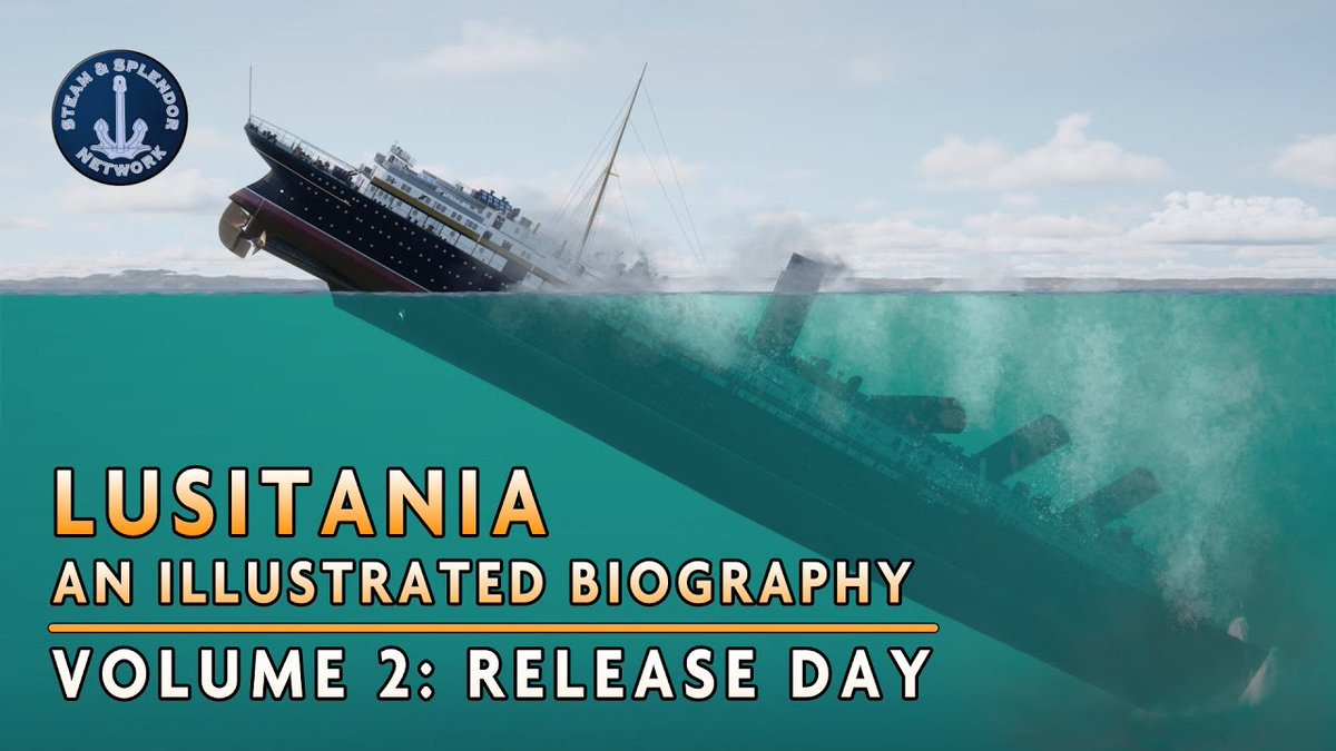 In this video, we discuss the release of Lusitania: An Illustrated Biography, Vol. 2. We preview and discuss what readers can expect, the controversies explored, and how we plan on sharing our research findings with the public.

youtu.be/yOo4YrSCcWQ?si…

#cunardline #rmslusitania