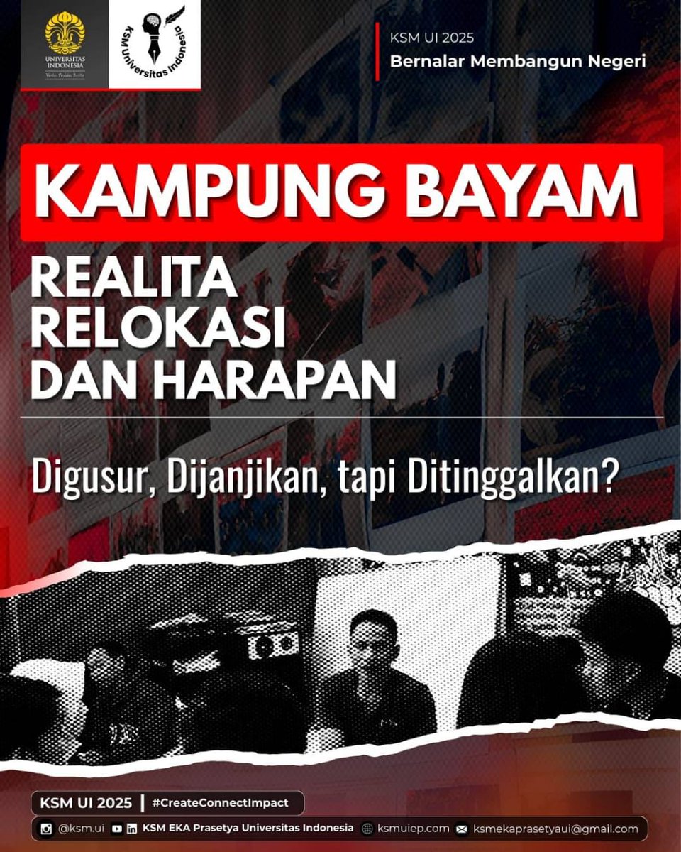 ksm_ui's tweet photo. [A THREAD]
KETIKA KAPITALISASI MENJADI TUAN PERAMPASAN, MASYARAKAT SENDIRI MENJADI TUNGGANGAN

#KampungBayam
#PulangKeRumah https://t.co/asMRDnQRsm