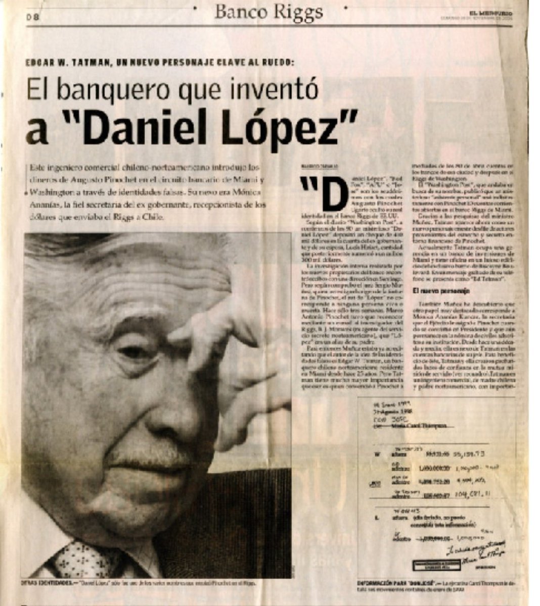 Cuando Pinochet inventó nombres falsos para saquear Chile, pero según las minorias, él es un ser de luz y que Allende se había robado todo según ellos 😂