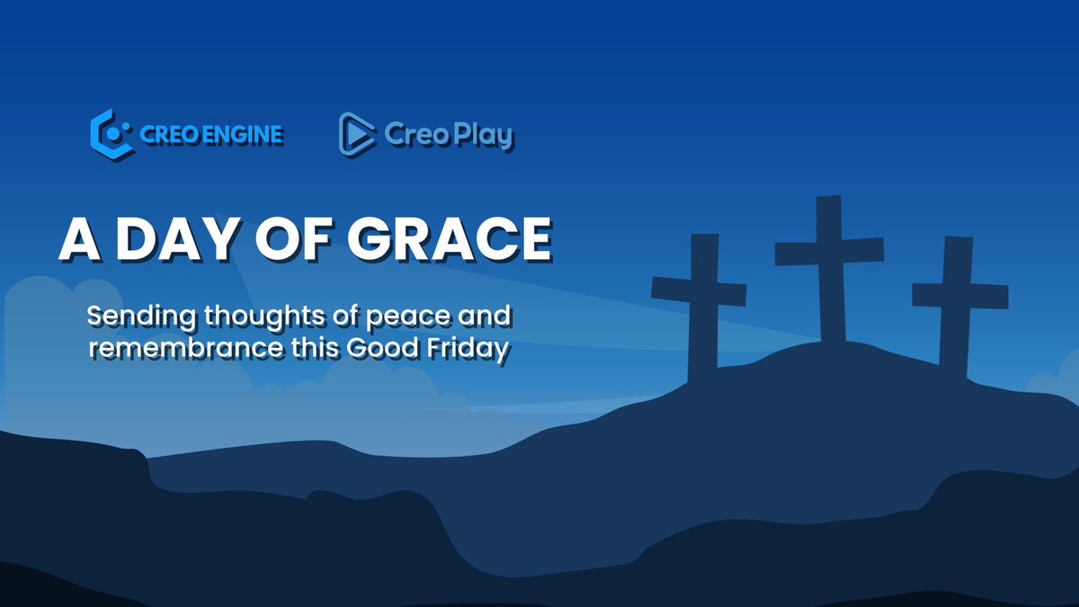Today we pause, reflect, and appreciate the journey — both in life and in the world we’re building together.

Wishing you peace and purpose this Good Friday from all of us in the Creo Engine Ecosystem.