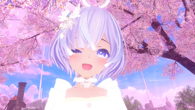 リアルでも今日は桜みたし、VRCの中でもお花見っぽいワールド行ってきたよ 